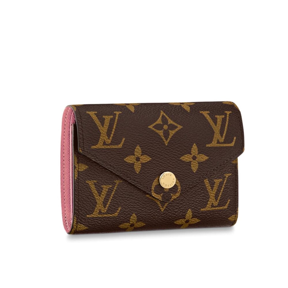 Louis Vuitton Victorine Wallet Monogram Rose Pink 12Cm M62360