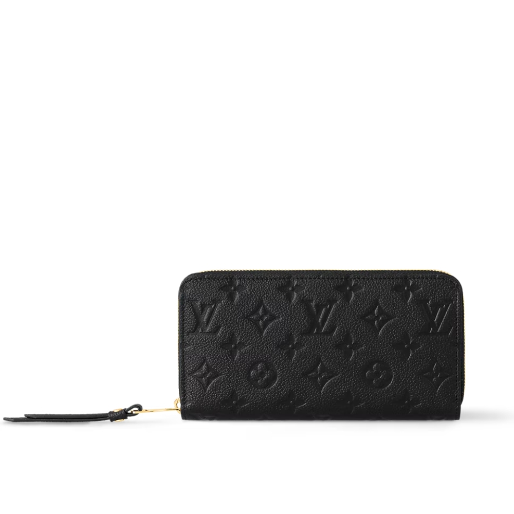 Louis Vuitton Zippy Wallet Monogram Black 19Cm M61864