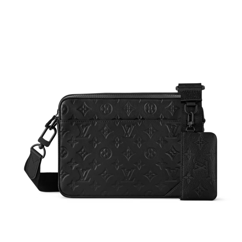 Louis Vuitton Duo Messenger Bag Black 25Cm M69827