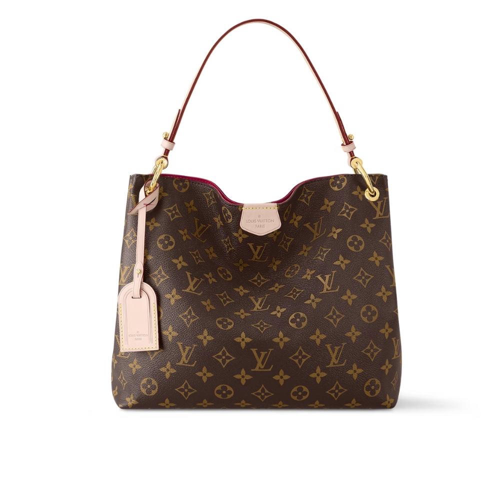 Louis Vuitton Graceful PM Monogram Canvas Red 35Cm M43701