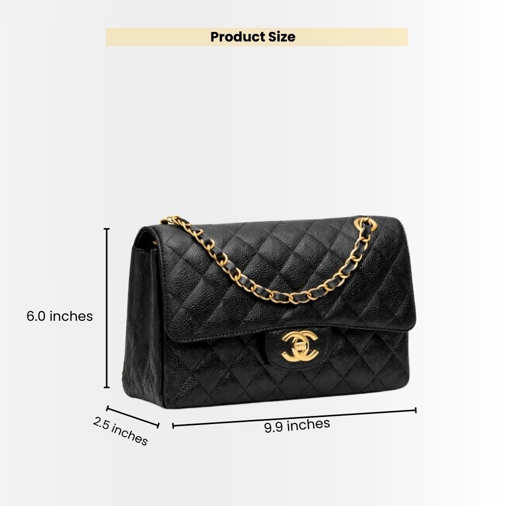 Chanel Classic Medium Handbag Black 25Cm