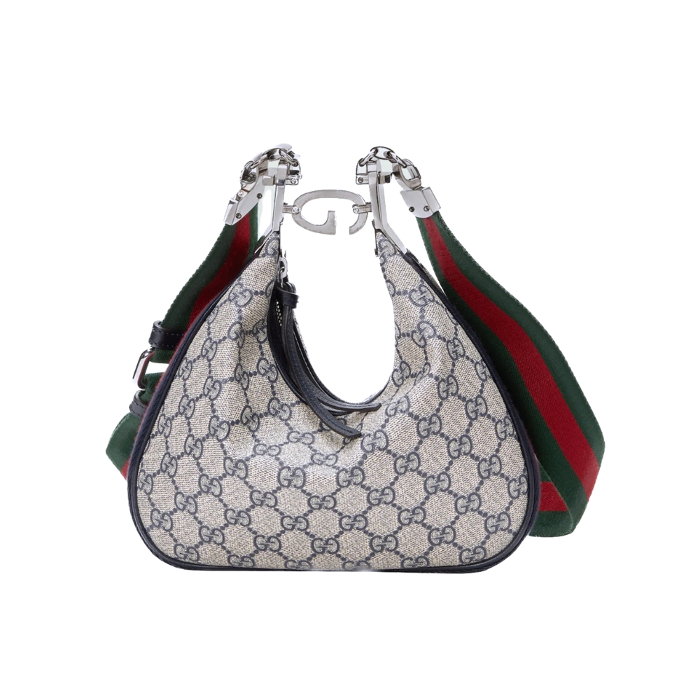 Gucci Attache Small Shoulder Bag Beige and Blue 23Cm 699409 96GRN 4082