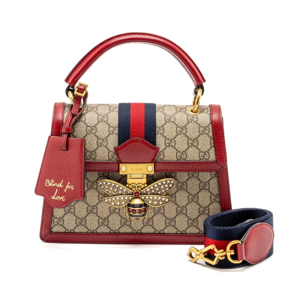 Gucci Queen Margaret GG Small Top Handle Bag Red 25Cm 476541 9I6ST 8540