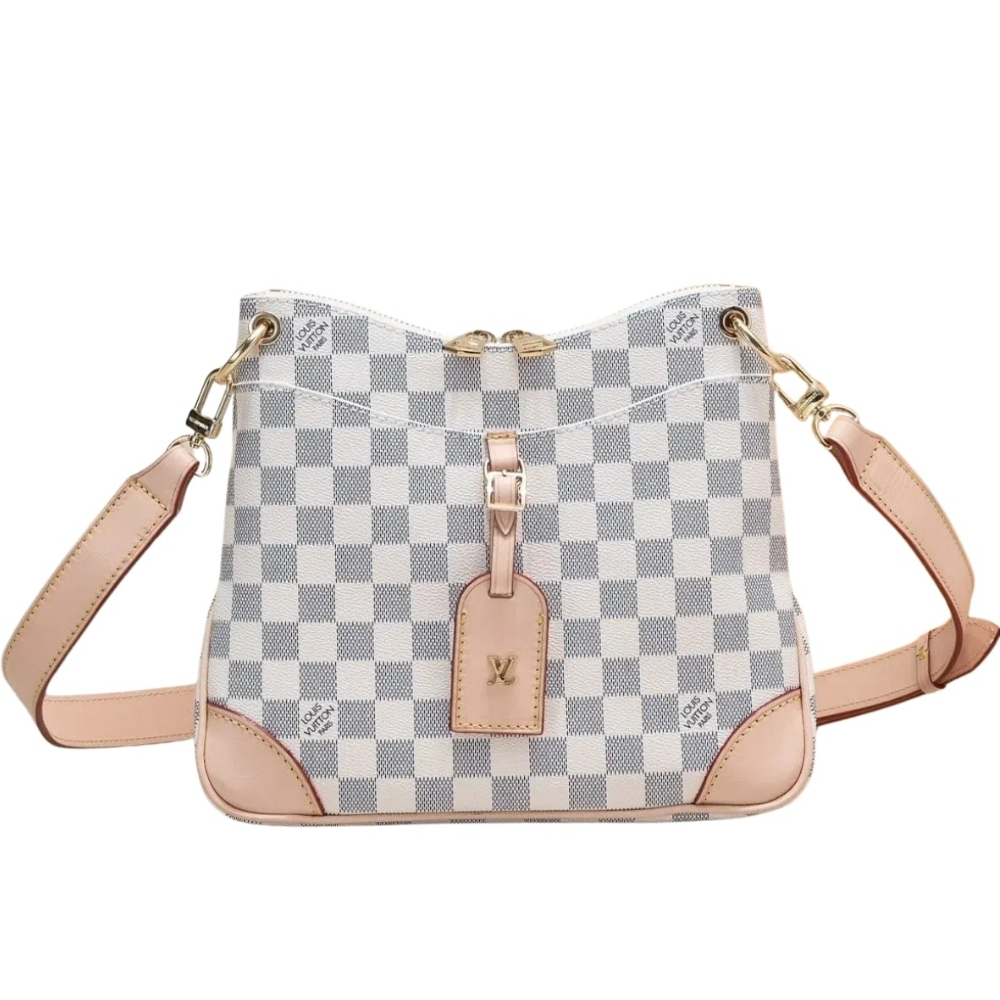 Louis Vuitton Odéon Shoulder Bag Damier Azur 26Cm