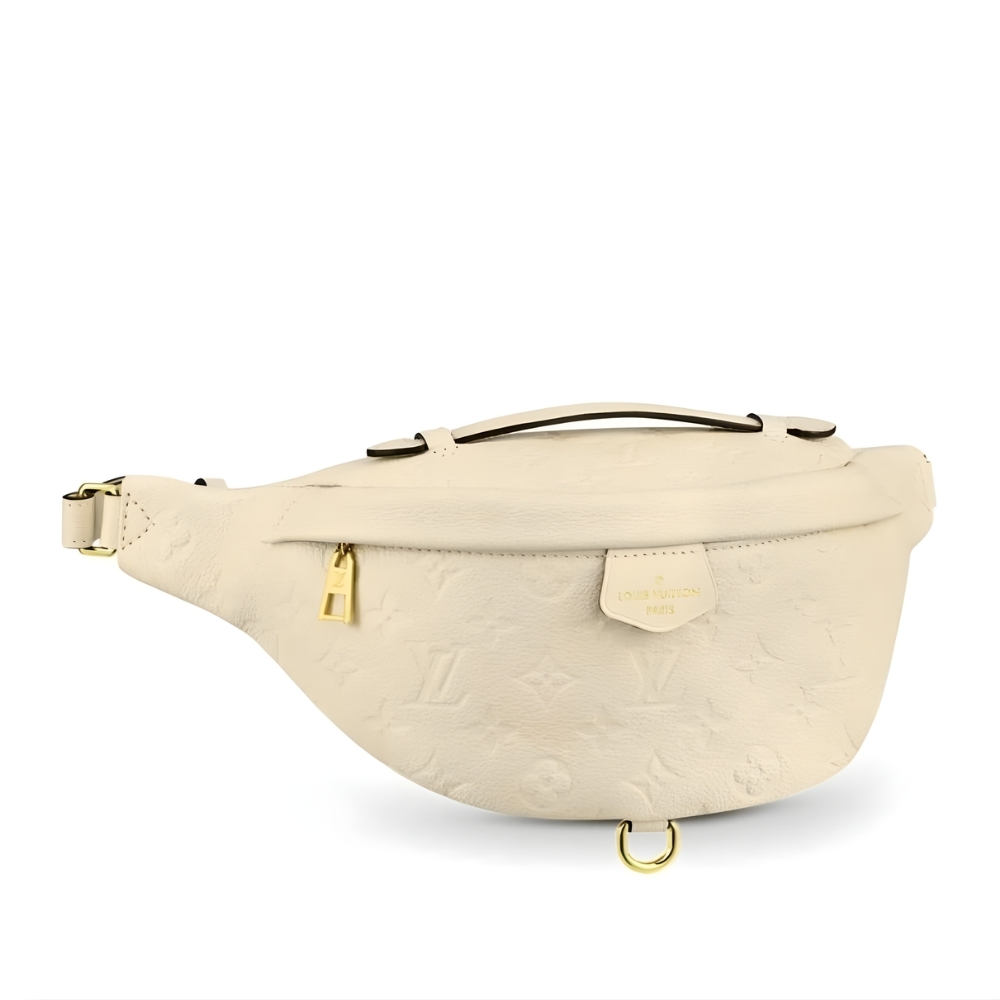 Louis Vuitton Monogram Empreinte Bumbag Creme 37Cm M44836