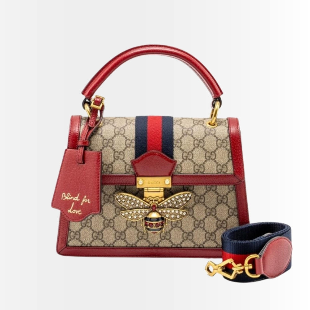 Gucci Queen Margaret GG Small Top Handle Bag Red 25Cm 476541 9I6ST 8540