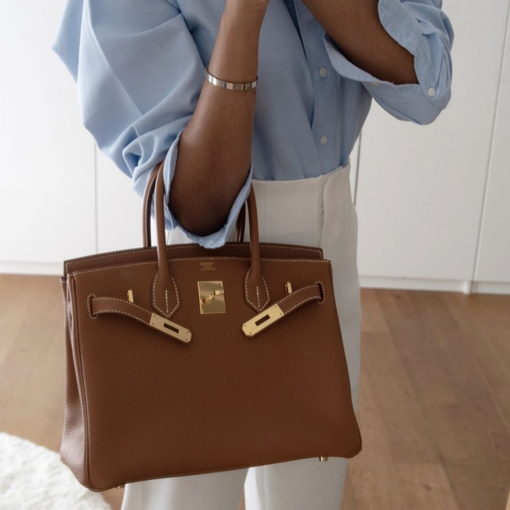 Hermes Birkin 35 Togo Leather Gold Hardware Brown 35Cm - Image 2