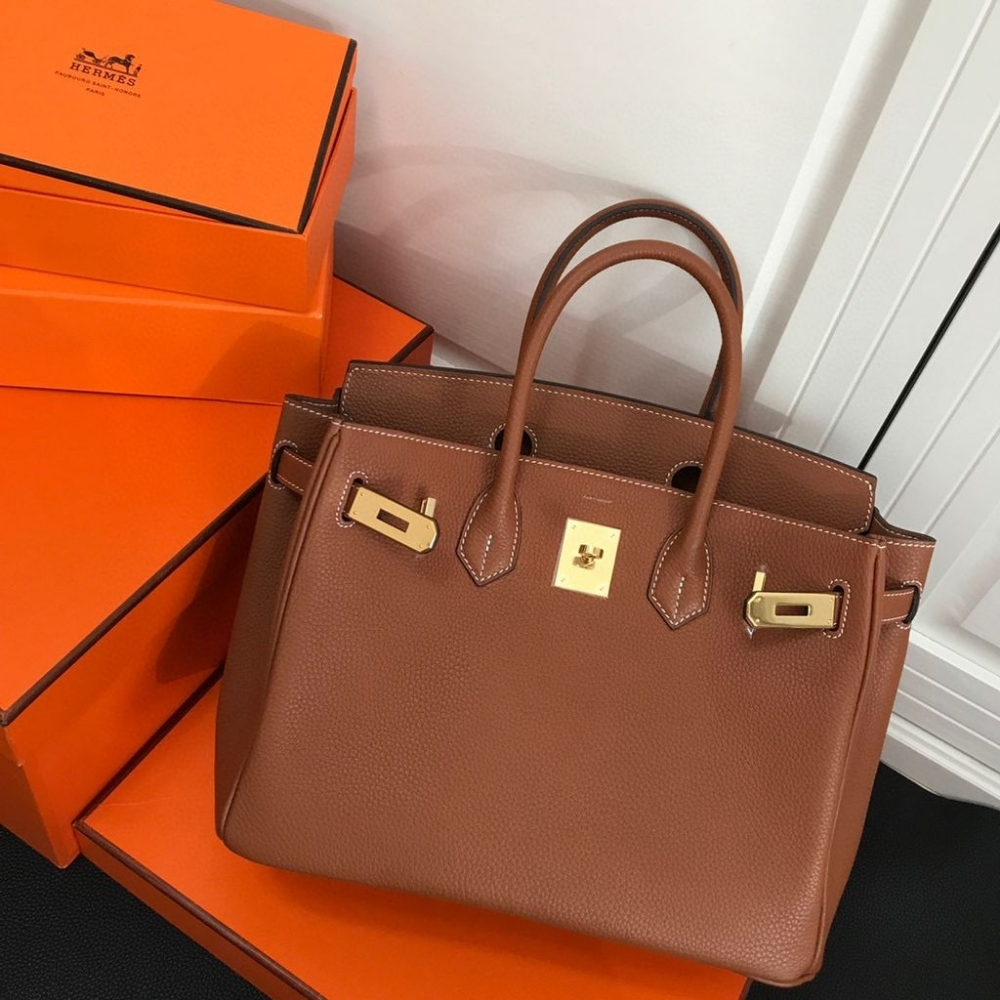 Hermes Birkin 35 Togo Leather Gold Hardware Brown 35Cm - Image 6