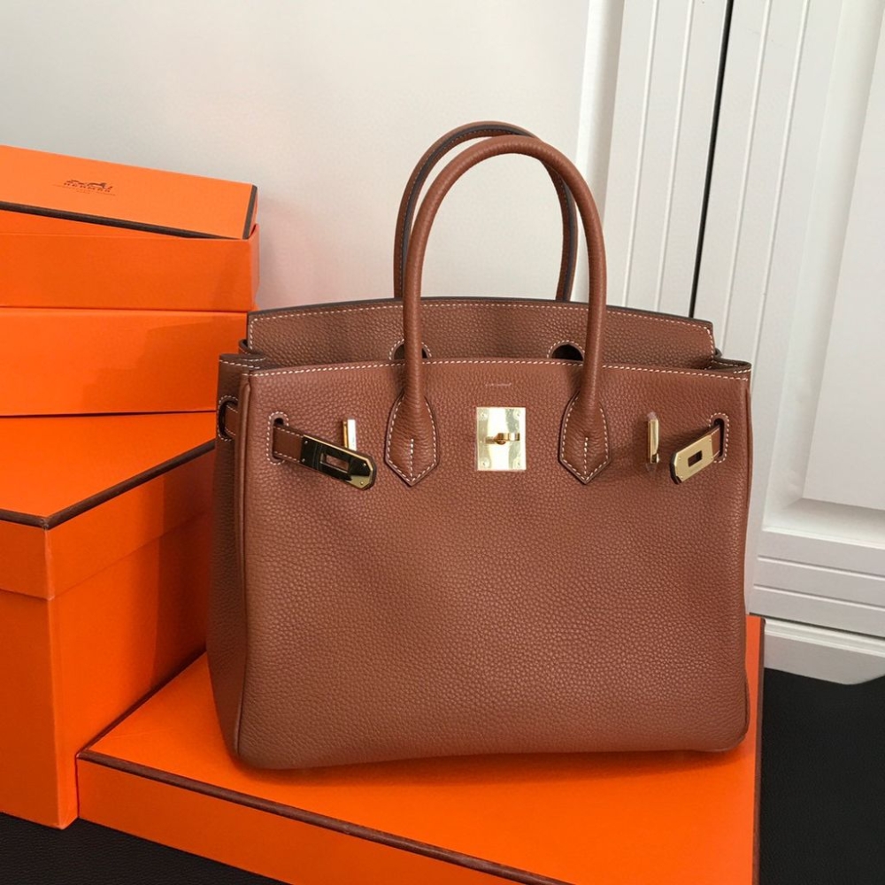 Hermes Birkin 35 Togo Leather Gold Hardware Brown 35Cm - Image 8