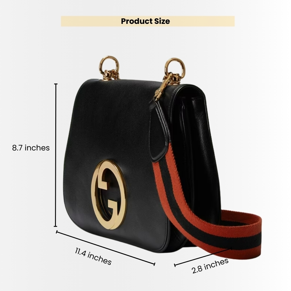 Gucci Blondie Medium Bag Black 29cm 721172 96IWG 8745 - Image 3