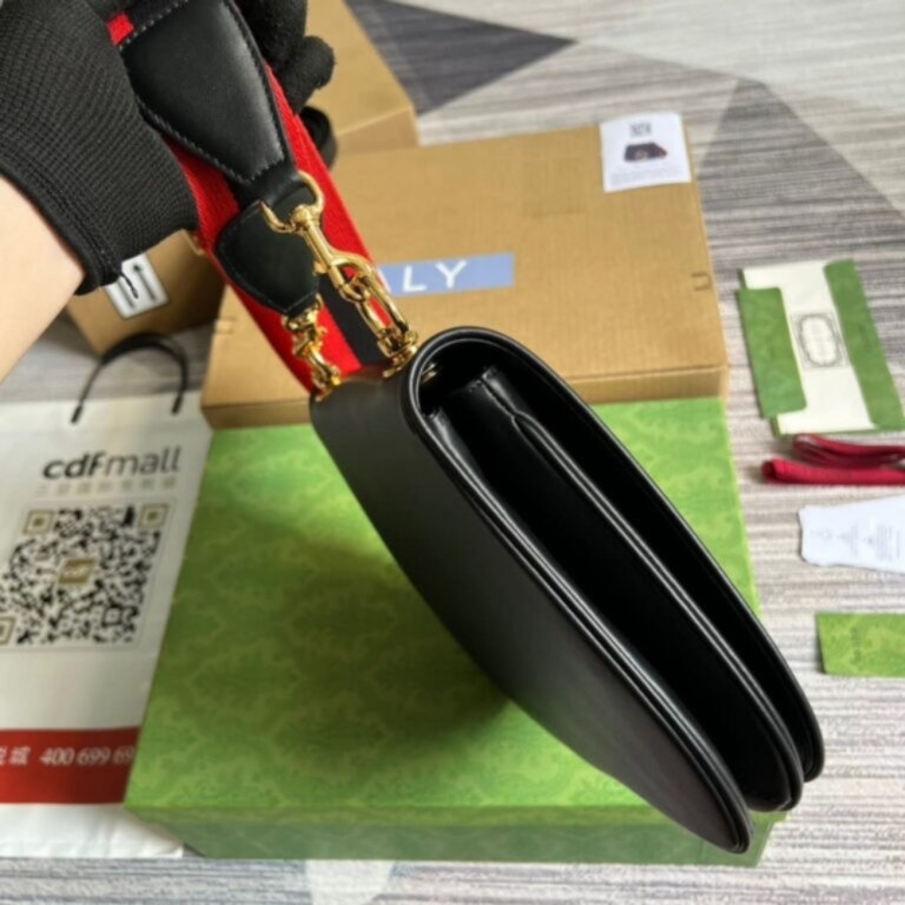 Gucci Blondie Medium Bag Black 29cm 721172 96IWG 8745 - Image 8