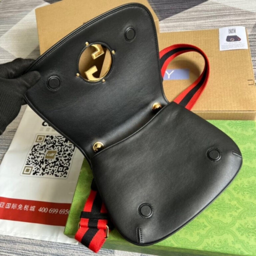 Gucci Blondie Medium Bag Black 29cm 721172 96IWG 8745 - Image 7