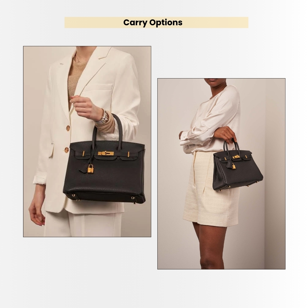 Hermes Birkin 35 Togo Leather Gold Hardware Black 35Cm - Image 5