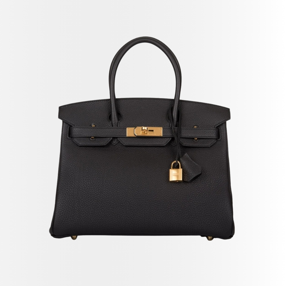 Hermes Birkin 35 Togo Leather Gold Hardware Black 35Cm