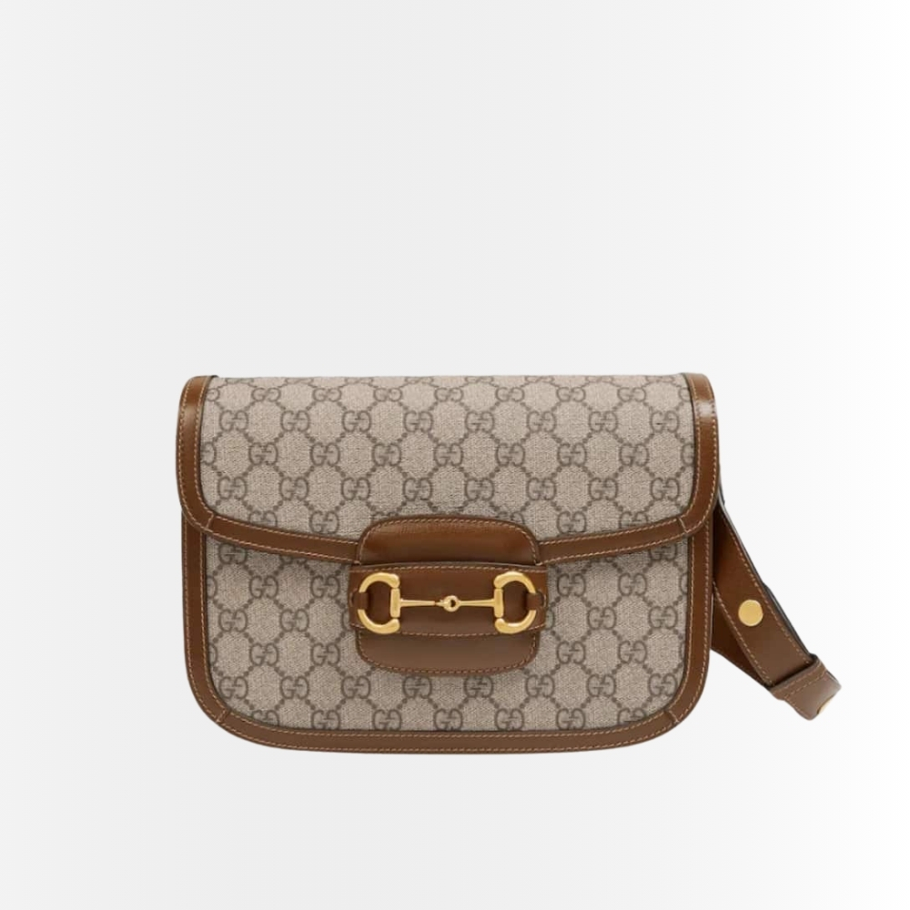 Gucci Horsebit 1955 Medium Bag Beige Brown 25cm 602204 92TCG 8563