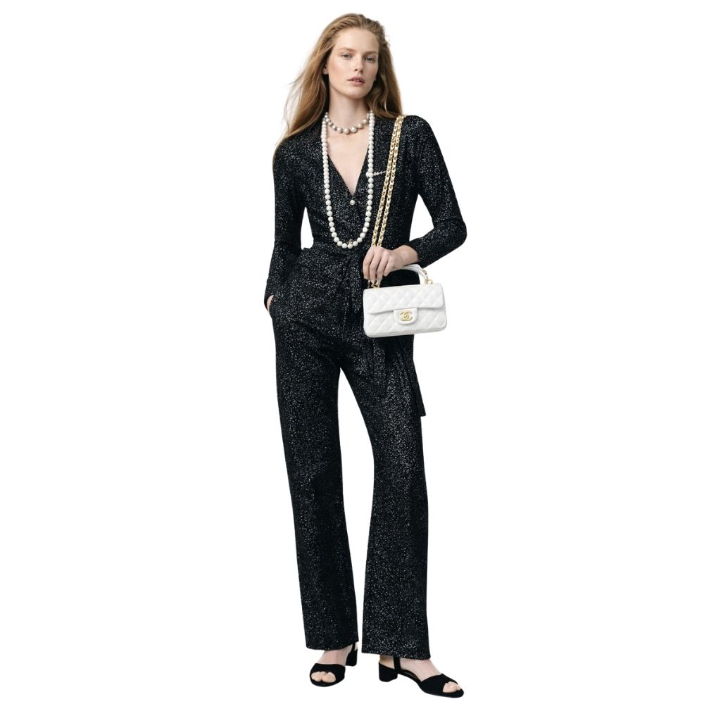 Chanel Mini Flap Bag With Top Handle White 20Cm AS2431 - Image 2