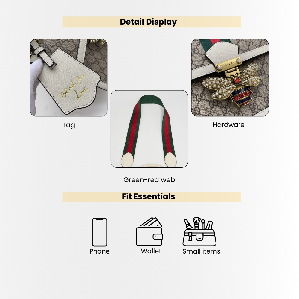 Gucci Queen Margaret GG Small Top Handle Bag White 25Cm 476541 9I6ST 9753 - Image 4