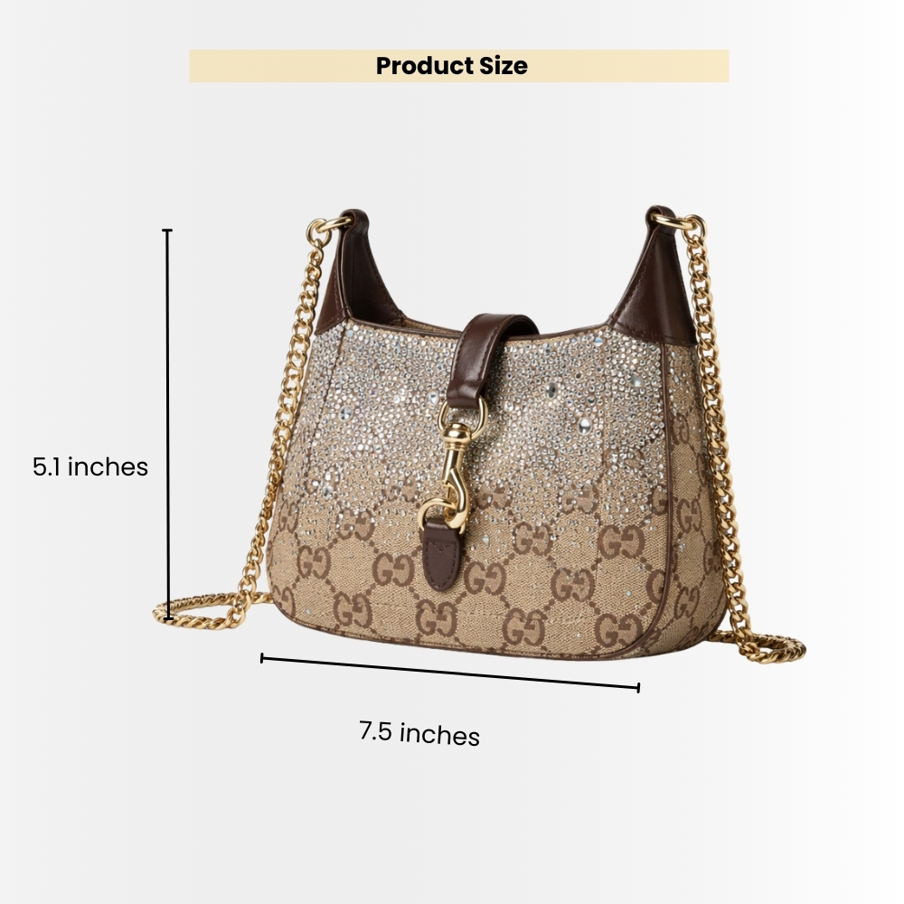 Gucci Jackie Notte Mini Bag Beige And Dark Brown 19Cm 782889 FAD1Z 2541 - Image 3