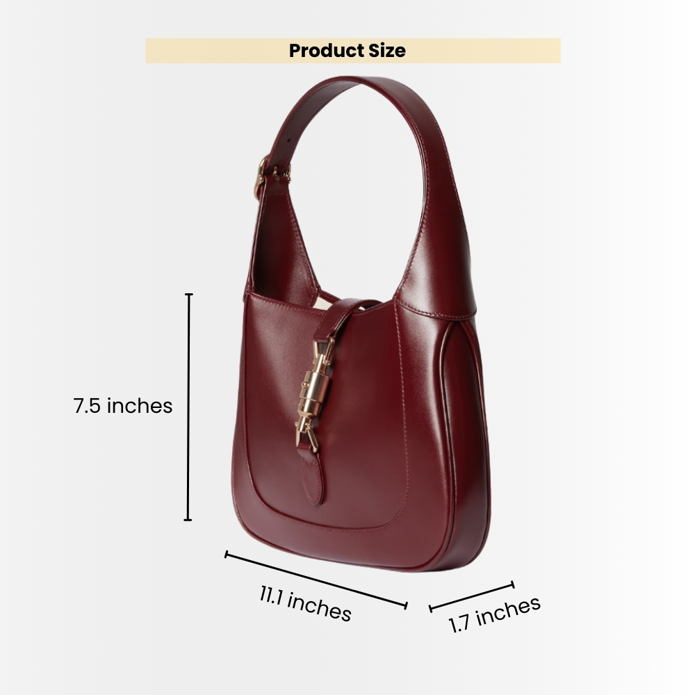 Gucci Jackie 1961 Medium Shoulder Bag Red Leather 28Cm 636709 10O0G 6638 - Image 3