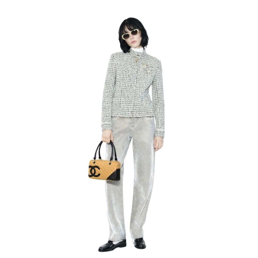 Chanel Cambon Ligne Bowling Shoulder Bag Beige 26Cm - Image 2