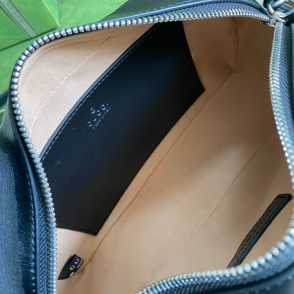 Gucci GG Marmont Small Shoulder Bag Black 24Cm 447632 UM8BN 1000 - Image 9