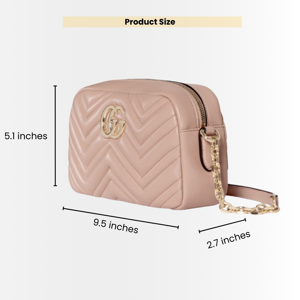 Gucci GG Marmont Small Shoulder Bag Pink 24Cm 447632 DTD1T 5729 - Image 3