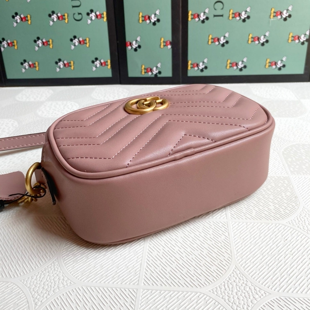 Gucci GG Marmont Small Shoulder Bag Pink 24Cm 447632 DTD1T 5729 - Image 6