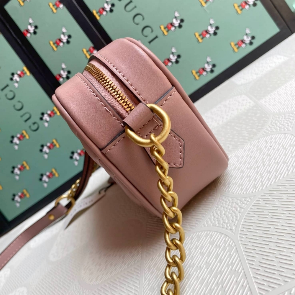 Gucci GG Marmont Small Shoulder Bag Pink 24Cm 447632 DTD1T 5729 - Image 7