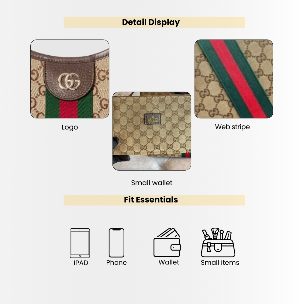 Gucci Giglio Large Tote Bag Beige And Dark Brown Gg Canvas 60Cm 853971 FAFFP 2547 - Image 4