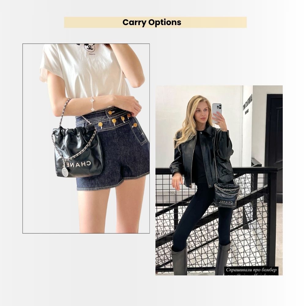 Chanel 22 Mini Handbag Black 22Cm - Image 13