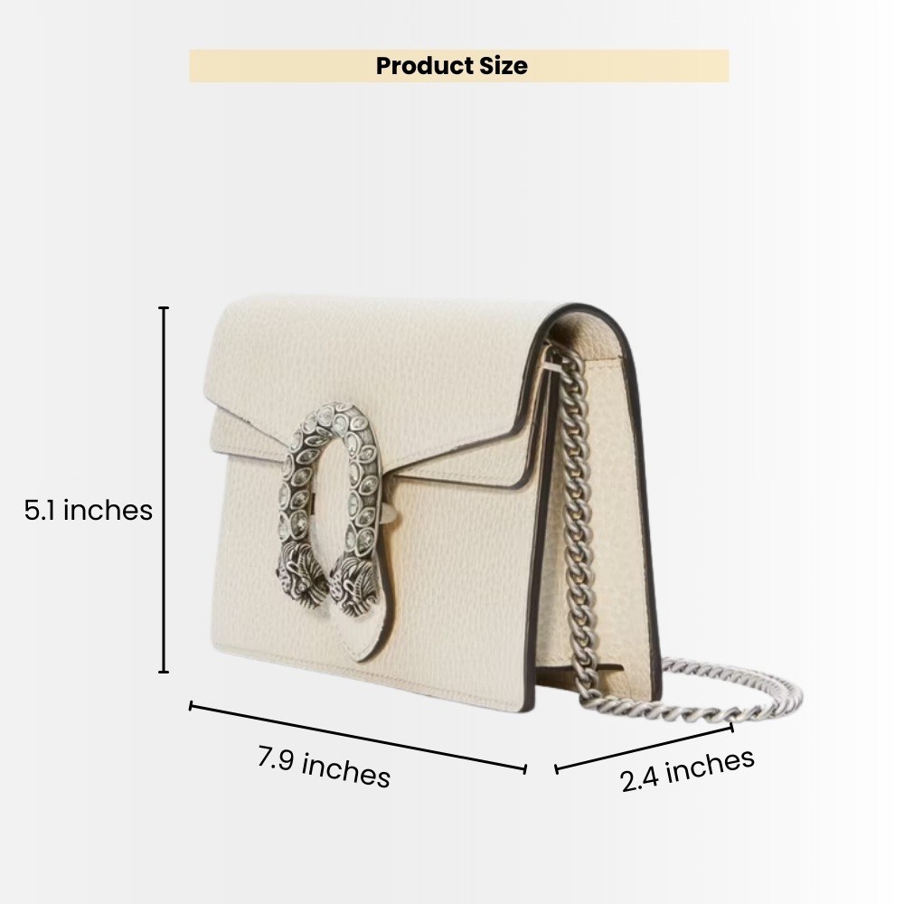 Gucci Dionysus Mini Chain Bag White 20Cm 401231 CAOGM 9174 - Image 3