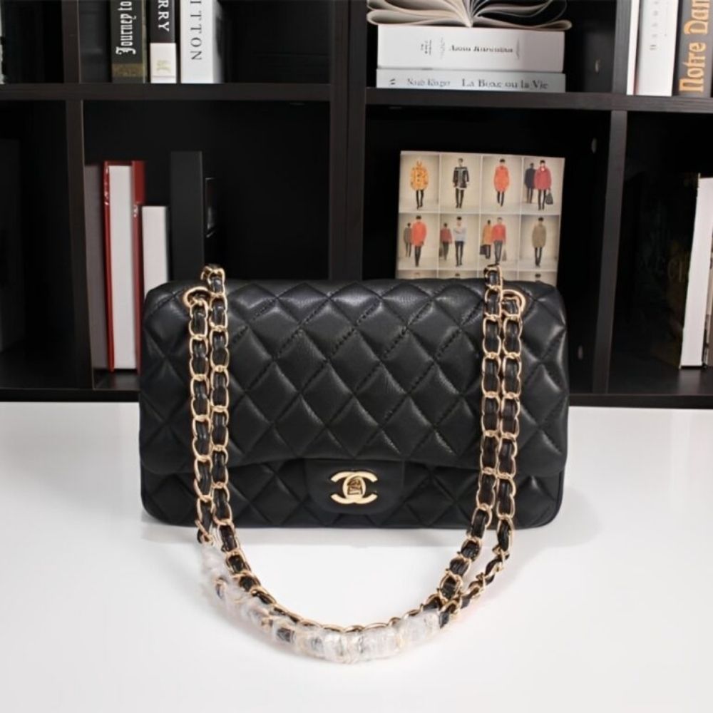 Chanel Classic Medium Handbag Black 25Cm - Image 5