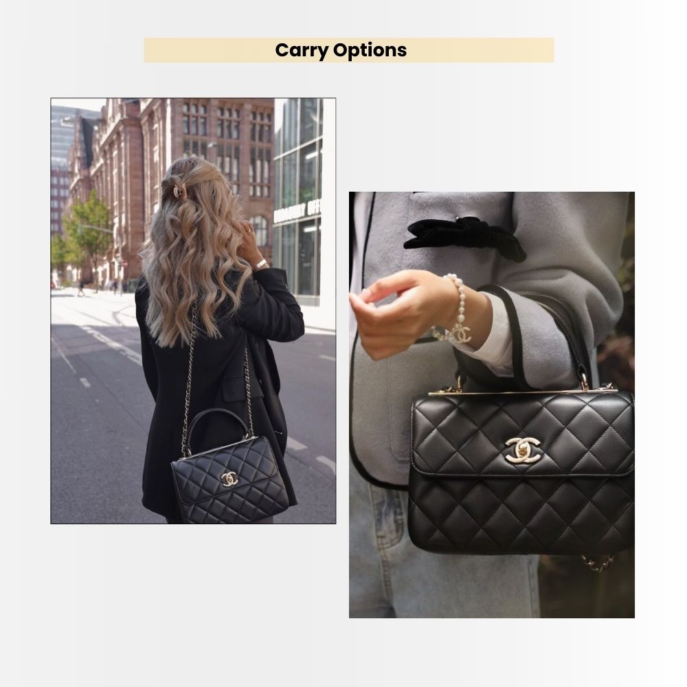 Chanel Small Flap Bag With Top Handle Bag With Gold Metal Black 25Cm A92236 Y60767 94305 - Image 11