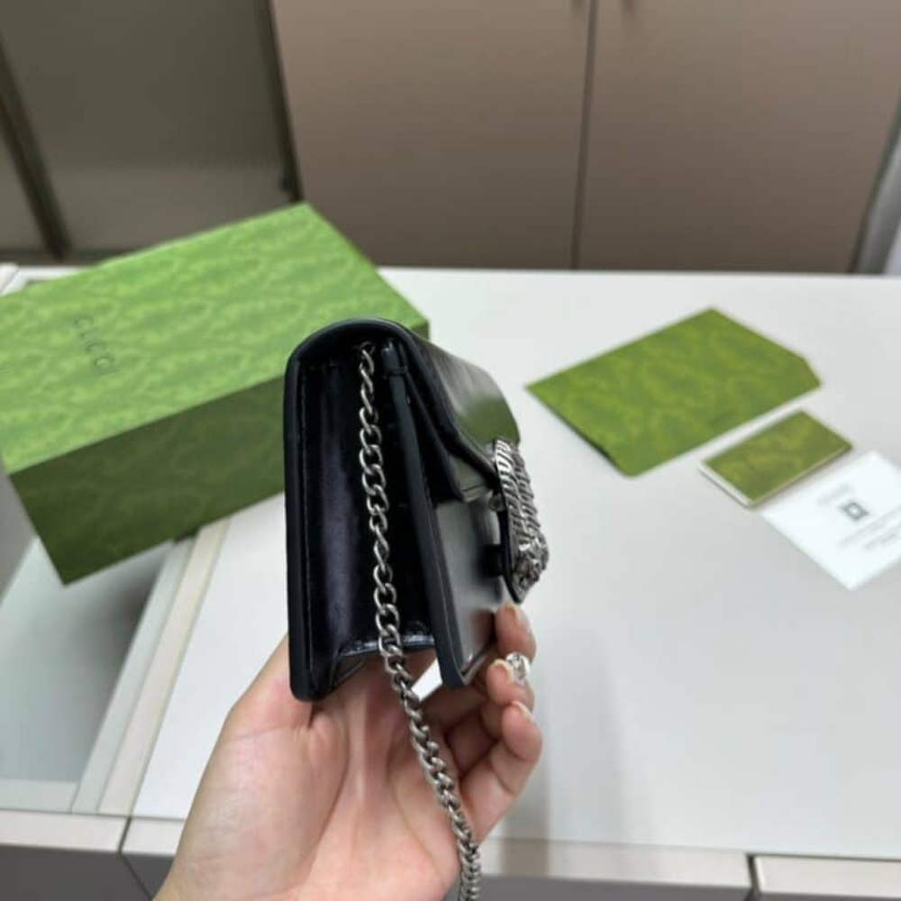 Gucci Dionysus Super Mini Bag Patent Leather Black 18Cm 795368 0AAA6 1000 - Image 7