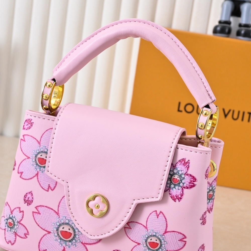 Louis Vuitton x Murakami Capucines Mini Cherry Blossom Pink 21Cm M13249 - Image 6