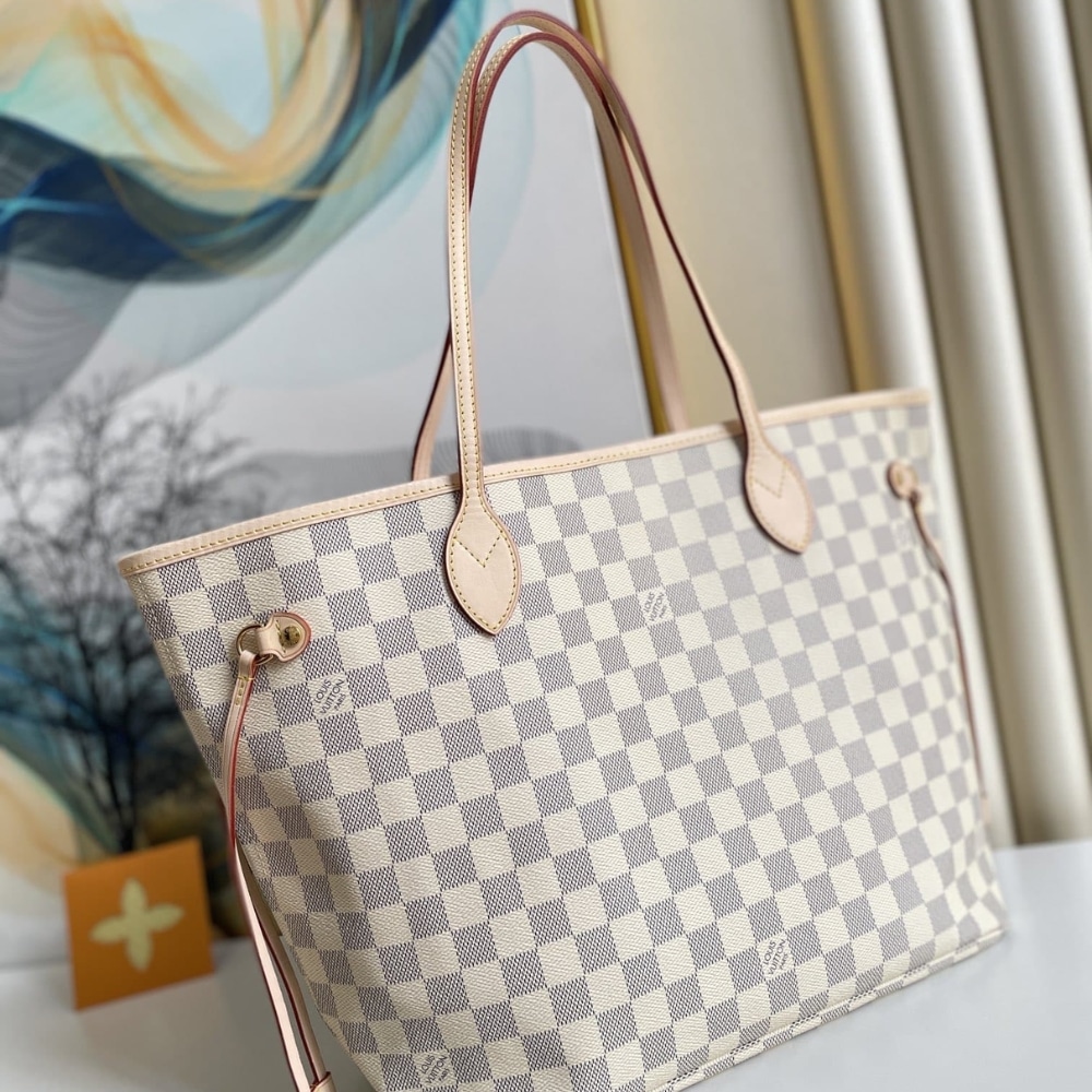 Louis Vuitton Neverfull GM Damier Azur Beige 39Cm N40602 - Image 7