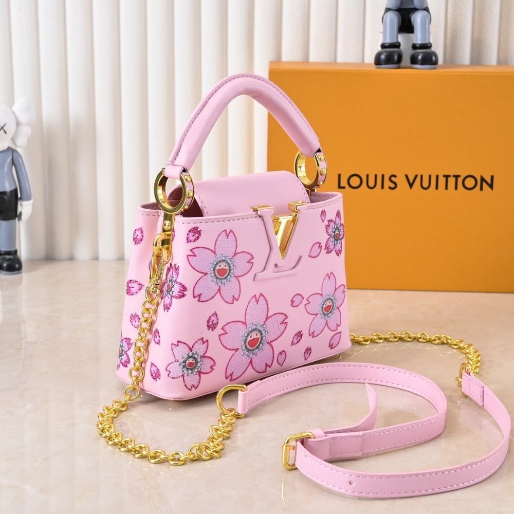 Louis Vuitton x Murakami Capucines Mini Cherry Blossom Pink 21Cm M13249 - Image 5