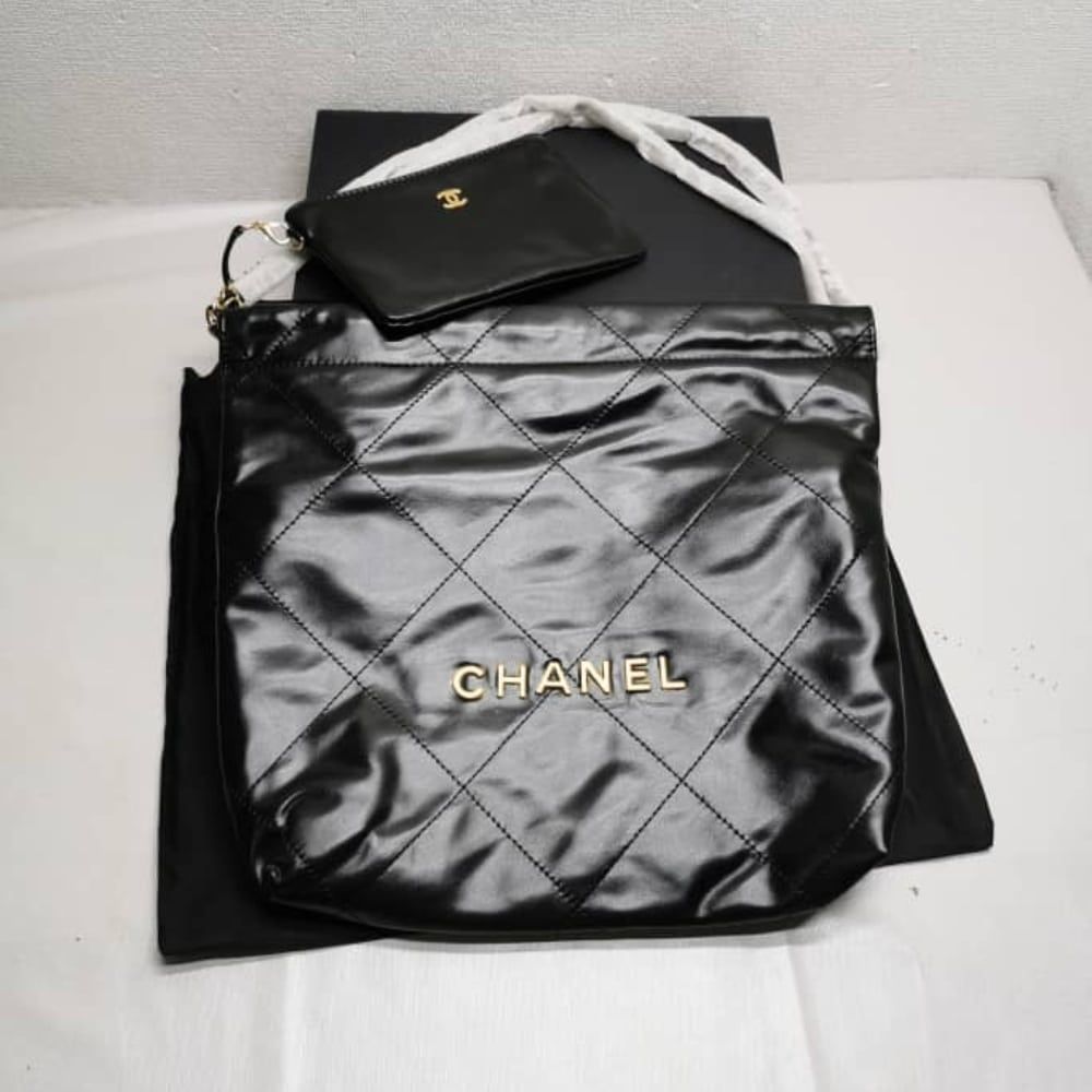 Chanel 22 Small Handbag Black 30cm AS3260 B08037 94305 - Image 5