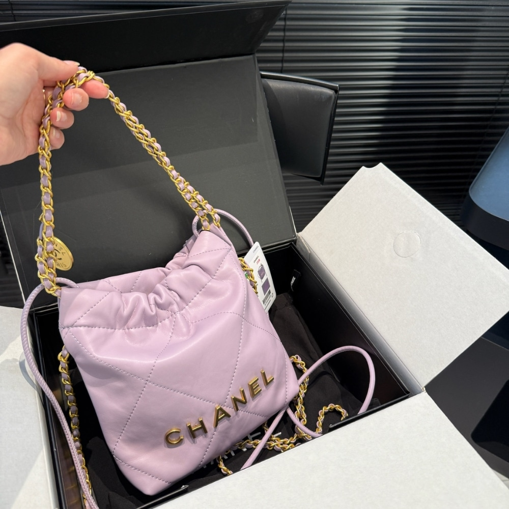 Chanel 22 Mini Handbag Purple 22Cm - Image 6