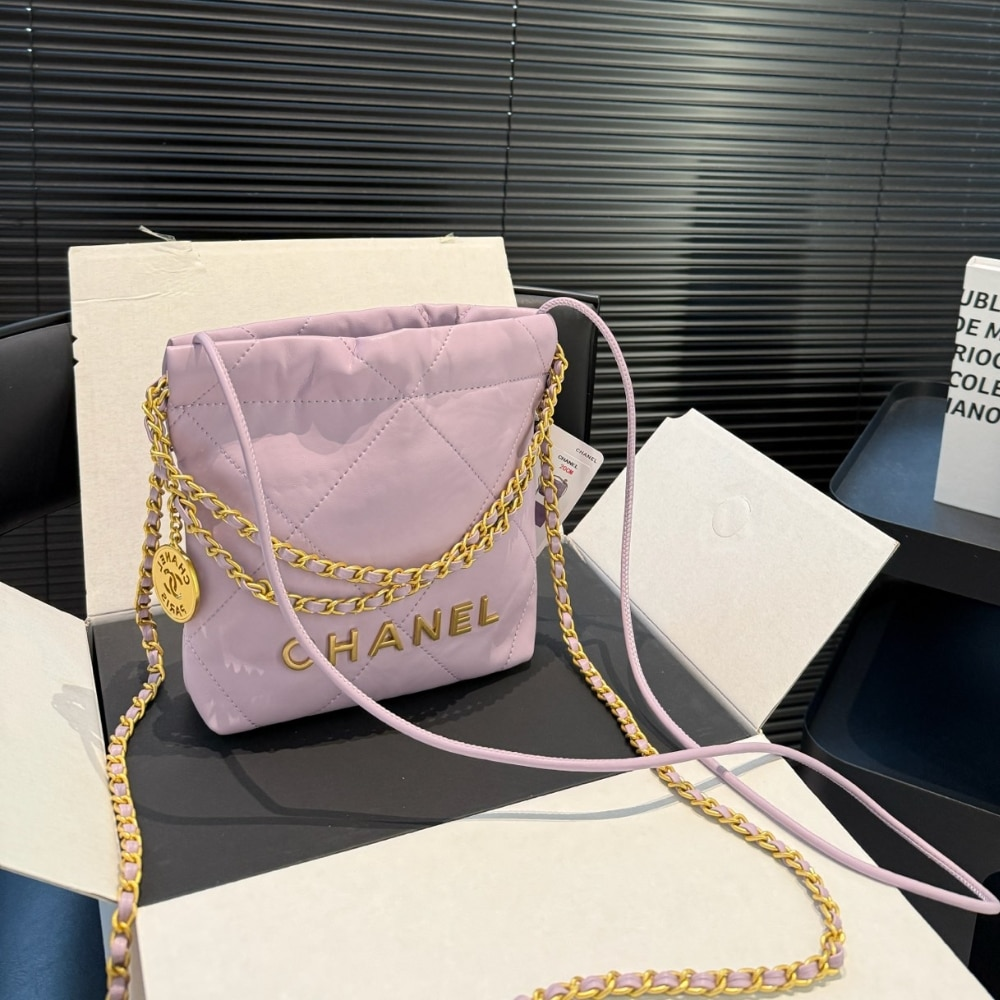 Chanel 22 Mini Handbag Purple 22Cm - Image 7