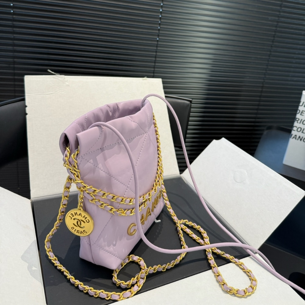 Chanel 22 Mini Handbag Purple 22Cm - Image 8