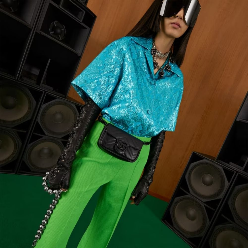 Gucci GG Marmont Mini Belt Bag Black 16Cm 699757 UM8KV 1000 - Image 2