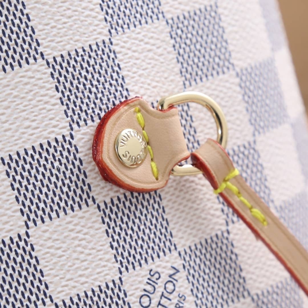 Louis Vuitton Neverfull MM Damier Azur Beige 31Cm N40604 - Image 9