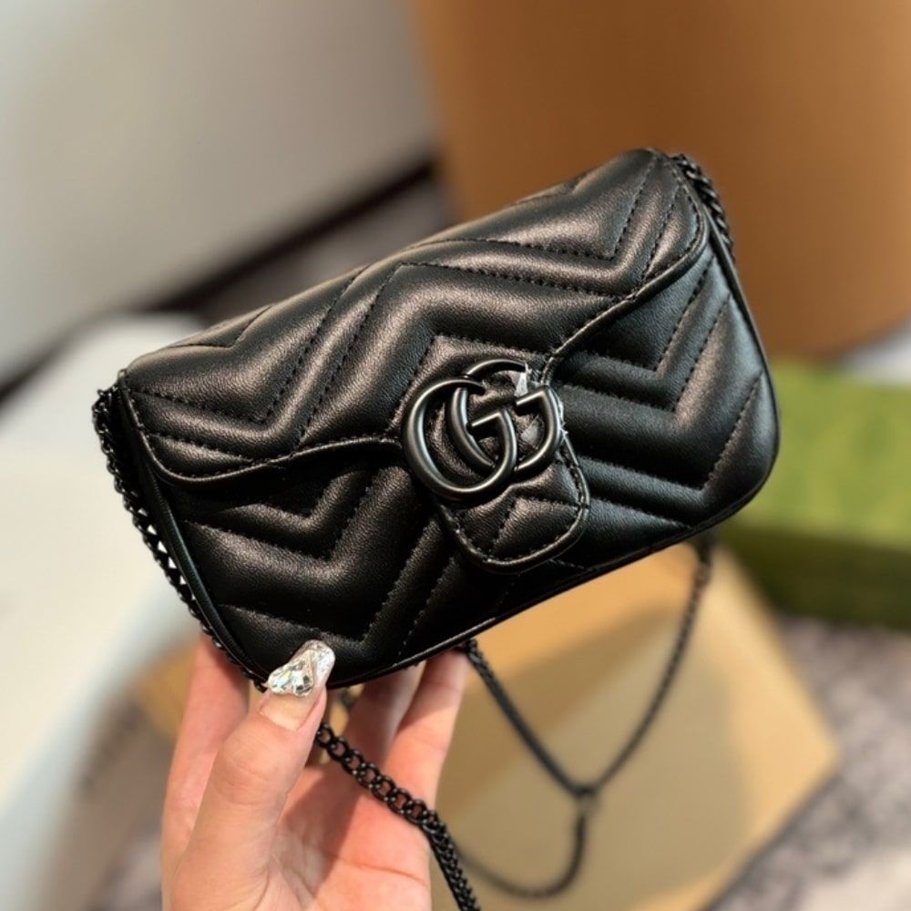 Gucci GG Marmont Mini Belt Bag Black 16Cm 699757 UM8KV 1000 - Image 5