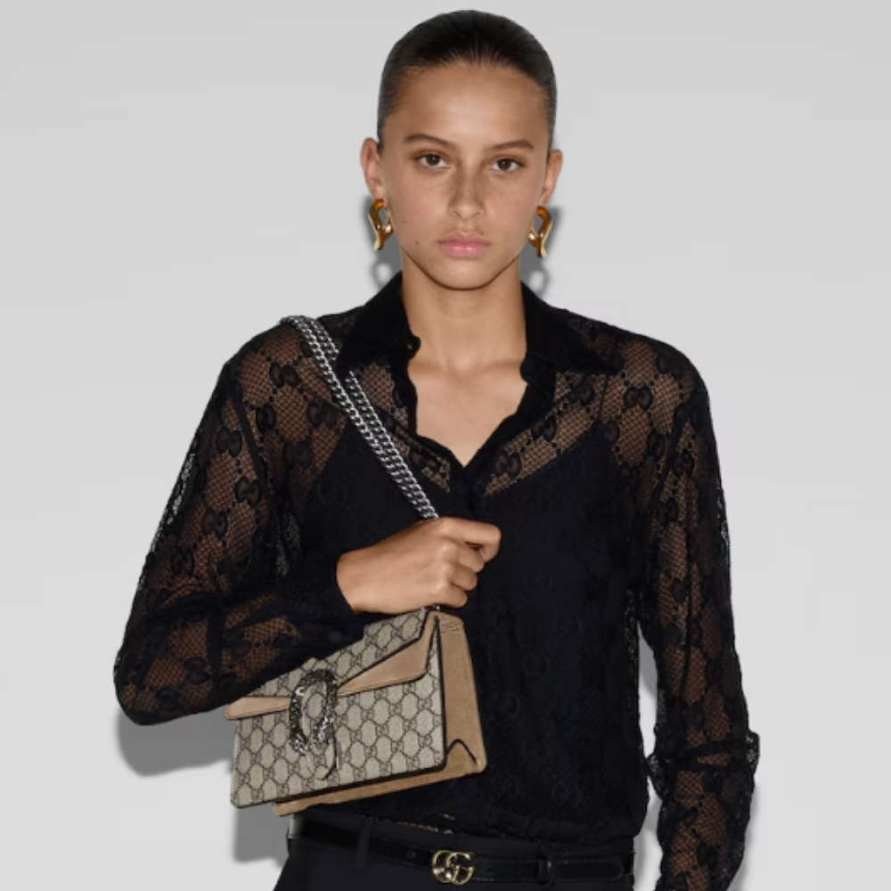 Gucci Dionysus Small Shoulder Beige Bag 25Cm 499623 92TJN 8660 - Image 2