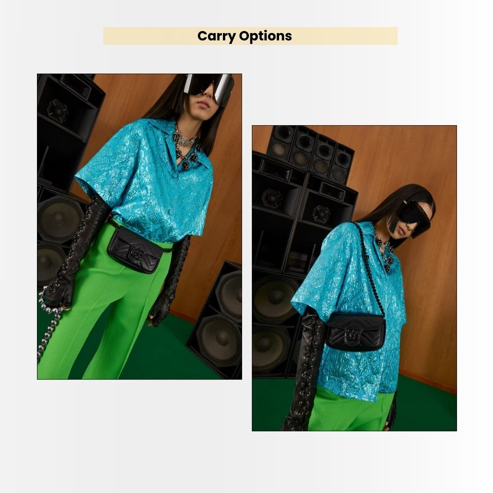 Gucci GG Marmont Mini Belt Bag Black 16Cm 699757 UM8KV 1000 - Image 10