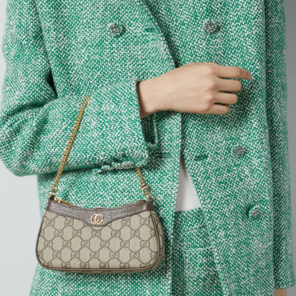 Gucci Ophidia Mini Handle Bag GG Supreme Beige And Ebony 20Cm 764960 K9GSG 8367 - Image 2