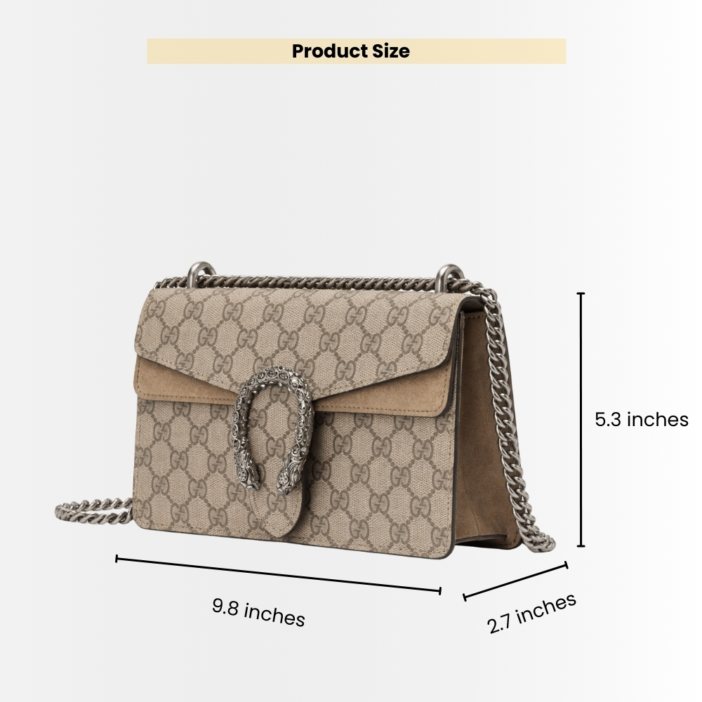 Gucci Dionysus Small Shoulder Beige Bag 25Cm 499623 92TJN 8660 - Image 3