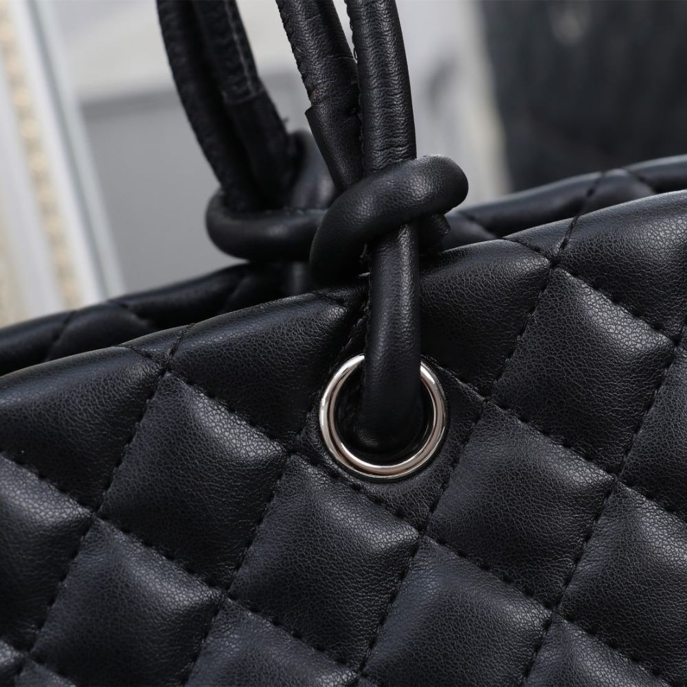 Chanel Cambon Line Large Tote Bag In Black 41Cm A25169 - Image 12