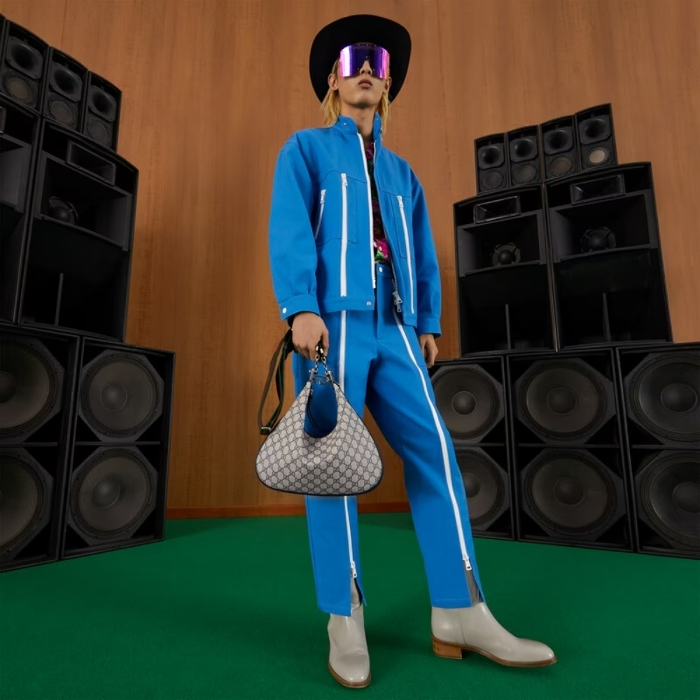 Gucci GG Attache Large Shoulder Bag Beige 35Cm 702823 96GRN 4082 - Image 2